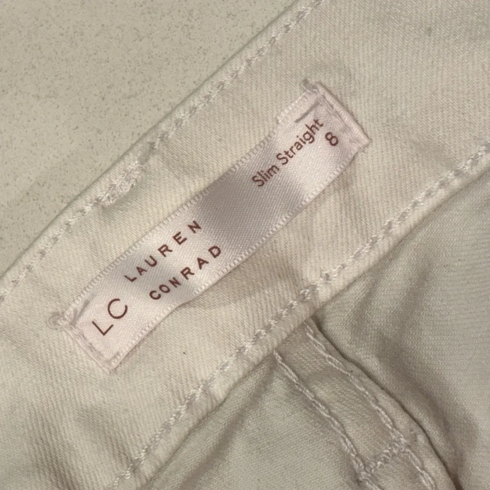 LC Lauren Conrad distressed white